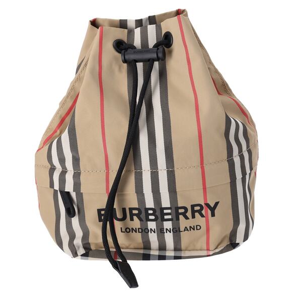 BURBERRY LONDON ENGLAND Pouch 8015051 Beige Black Multi Jacquard - Picture 1 of 6